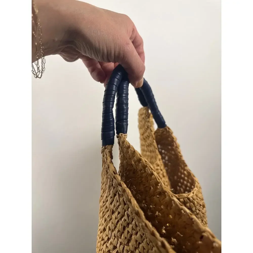 Mark & Graham Woven Paper Summer Boho Beach Tote, One Size